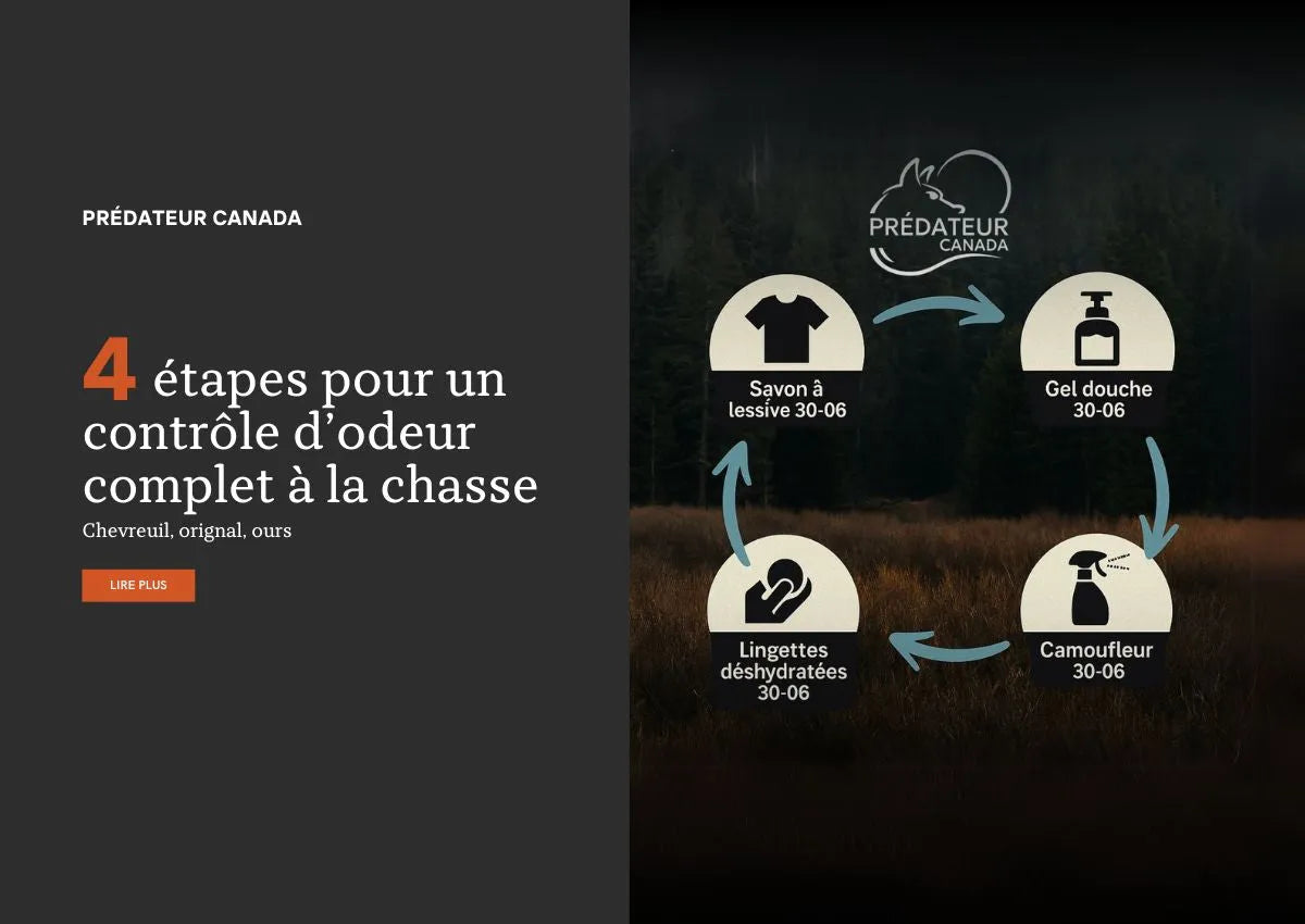 4 étapes pour un contrôle d’odeur complet à la chasse - Predateur Canada