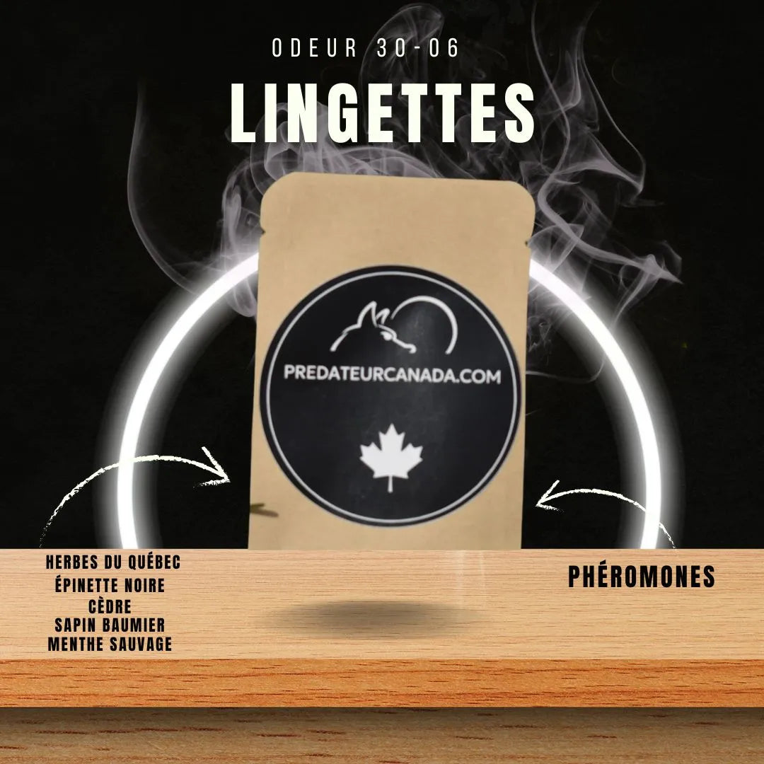 Lingettes déshydratée 30-06 - Predateur Canada