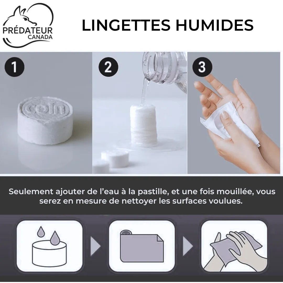 Lingettes déshydratée 30-06 - Predateur Canada