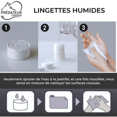 Lingettes déshydratée 30-06 - Predateur Canada